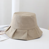 Women Sun Hats Female Summer Solid Bucket Hat Lady Pure Color Panama Cotton Outdoor Fisherman Hat - Heritage cosmetics and beauty care