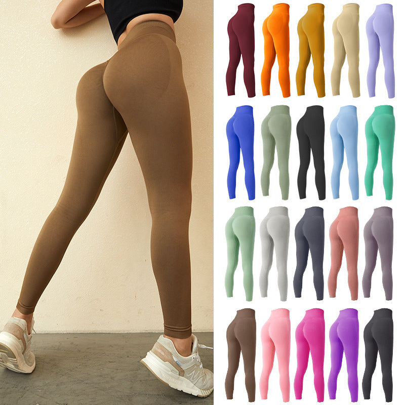 Seamless Leggings Yoga Pants Tummy Control Workout Running Yoga Leggings For Women - Heritage cosmetics and beauty care