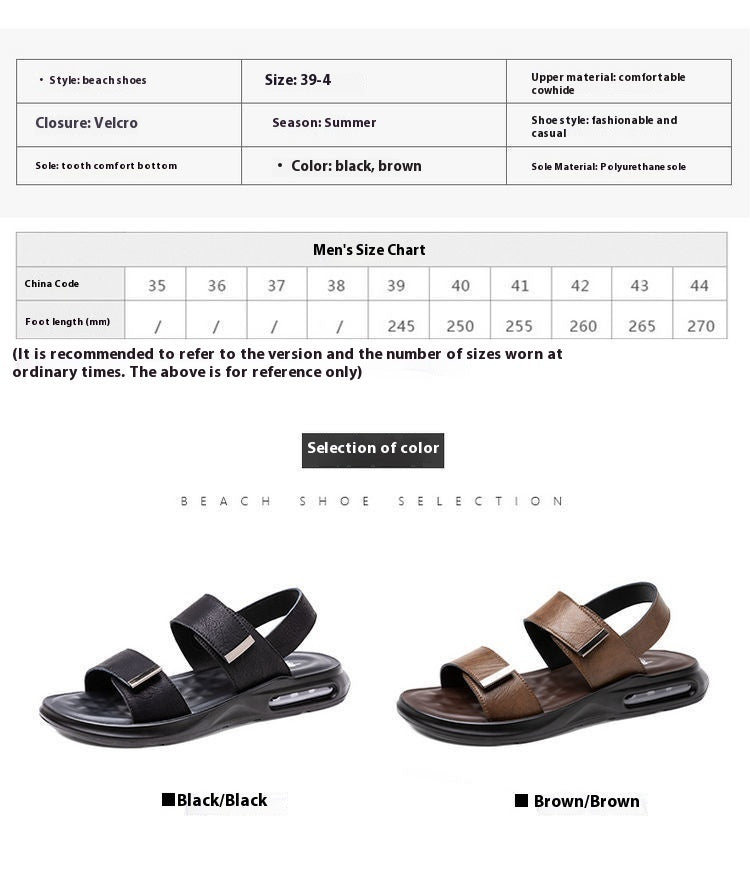 Casual Platform Beach Shoes Men's Summer Wear Dual-use - Heritage cosmetics and beauty care