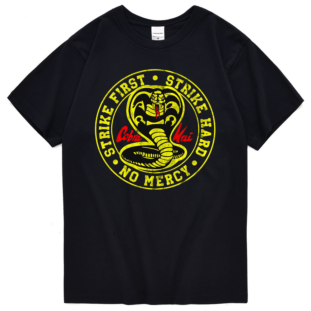 Clothes Cobra T-shirt Tide Brand Street Sports Clothes - Heritage cosmetics and beauty care