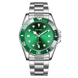 YOLAKO The Mens' Watches New Luxury Business Watch Men Calendar Green Dial Fashion Male Watch Clock reloj hombre zegarek meski - Heritage cosmetics and beauty care