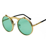 Round frame flip sunglasses - Heritage cosmetics and beauty care