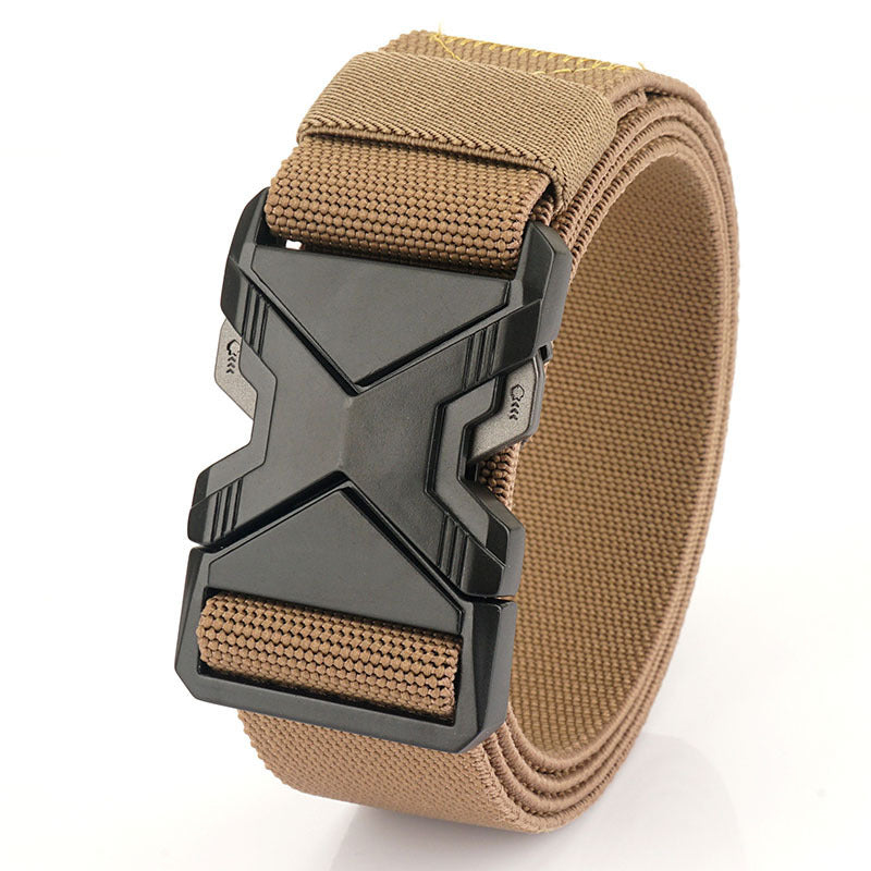 Fashion Commuter Casual Men's Belt Woven Elastic Minimalist Alloy Buckle - Heritage cosmetics and beauty care