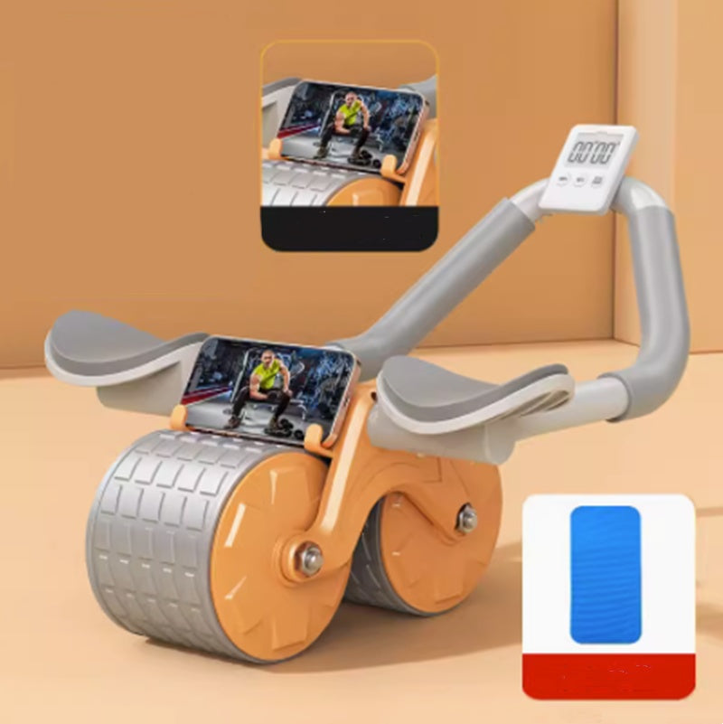 Beginner's Automatic Rebound Belly Wheel Fitness Equipment - Heritage cosmetics and beauty care