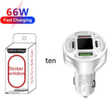 66W 2USB 2Type-c Digital Display Car Charger Support Super Fast Charge Heritage cosmetics and beauty care