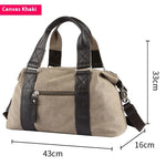 Fashion Men's Retro Canvas Out Luggage Business Travel Handbag - Heritage cosmetics and beauty care