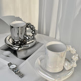 Mug Ceramic Coffee Cup And Saucer Set