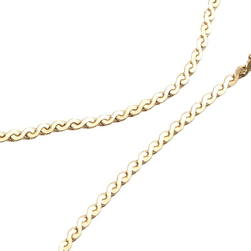 Titanium Steel Gold Plated Necklace Anklets Bracelets - Heritage cosmetics and beauty care