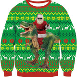 Round Neck Men's Christmas Tree Casual Sweatshirt