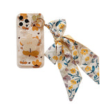 Autumn Leaves And Flowers With Bow Silk Scarf Phone Cases Heritage cosmetics and beauty care