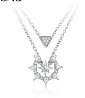 S925 Sterling Silver Ferris Wheel Pendant Design Necklace - Heritage cosmetics and beauty care