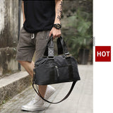 Fashion Men's Retro Canvas Out Luggage Business Travel Handbag - Heritage cosmetics and beauty care