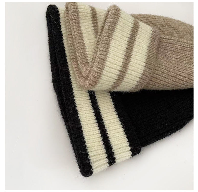 Striped Knitted Wool Hats For Both Men And Women - Heritage cosmetics and beauty care