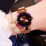 Women's Starry Quartz Lazy Magnet Strap Iron-absorbing Watch - Heritage cosmetics and beauty care