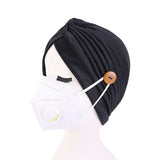 Epidemic Prevention Supplies Ladies Masks Hats Anti-Strangle Headbands Button Headbands - Heritage cosmetics and beauty care