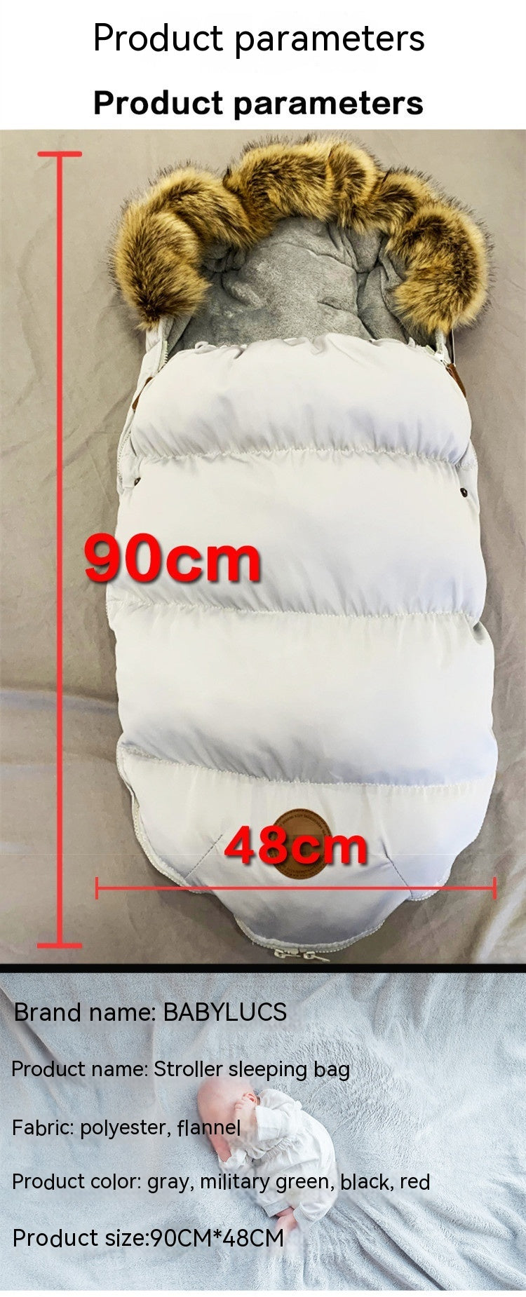 Baby Stroller Sleeping Bag Stroller Accessories - Heritage cosmetics and beauty care