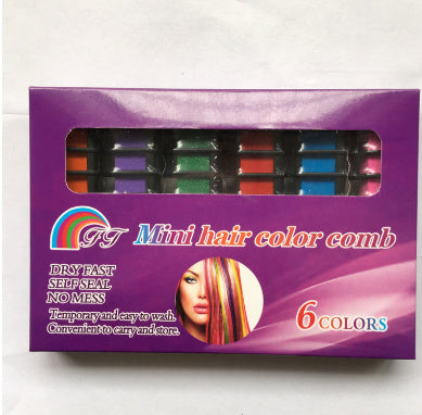 Temporary Mini Disposable Crayons Hair Color Dyeing Mascara Dye Chalk Box With Brush - Heritage cosmetics and beauty care