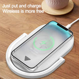 3 In 1 Foldable Wireless Charger Night Light Wireless Charging Station Stonego LED Reading Table Lamp 15W Fast Charging Light Heritage cosmetics and beauty care