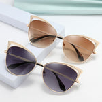 Cat Eye Sunglasses European And American Style Sunglasses Colorful Metal Frame - Heritage cosmetics and beauty care