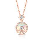 S925 Sterling Silver Ferris Wheel Pendant Design Necklace - Heritage cosmetics and beauty care