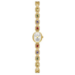 Mid-ancient Fashion Oval Colored Gems Rainbow Light Luxury Watch - Heritage cosmetics and beauty care