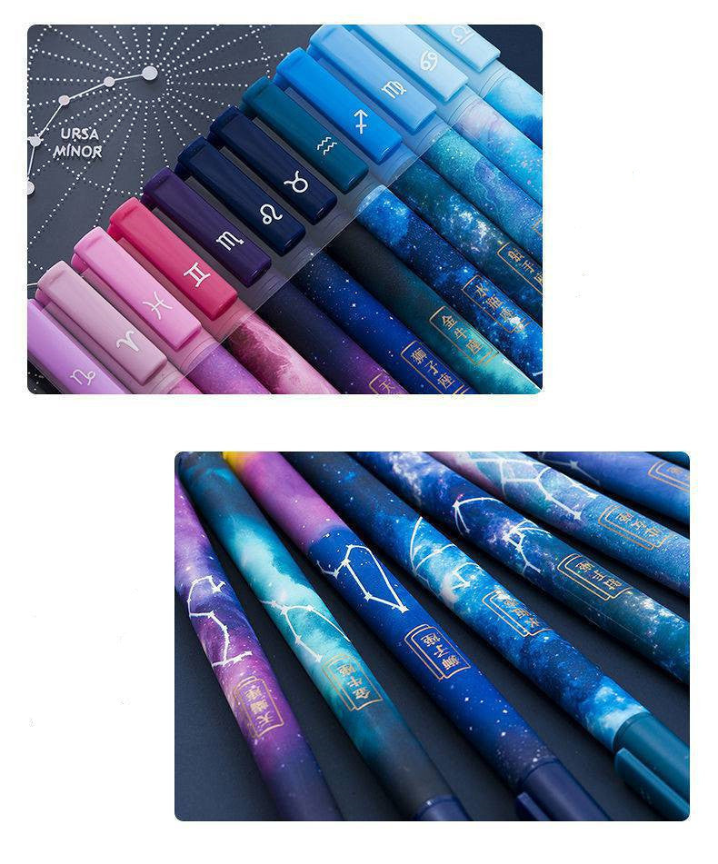 Twelve Constellation Pen Bright Star Pen Zodiac Ballpoint Pen - Heritage cosmetics and beauty care